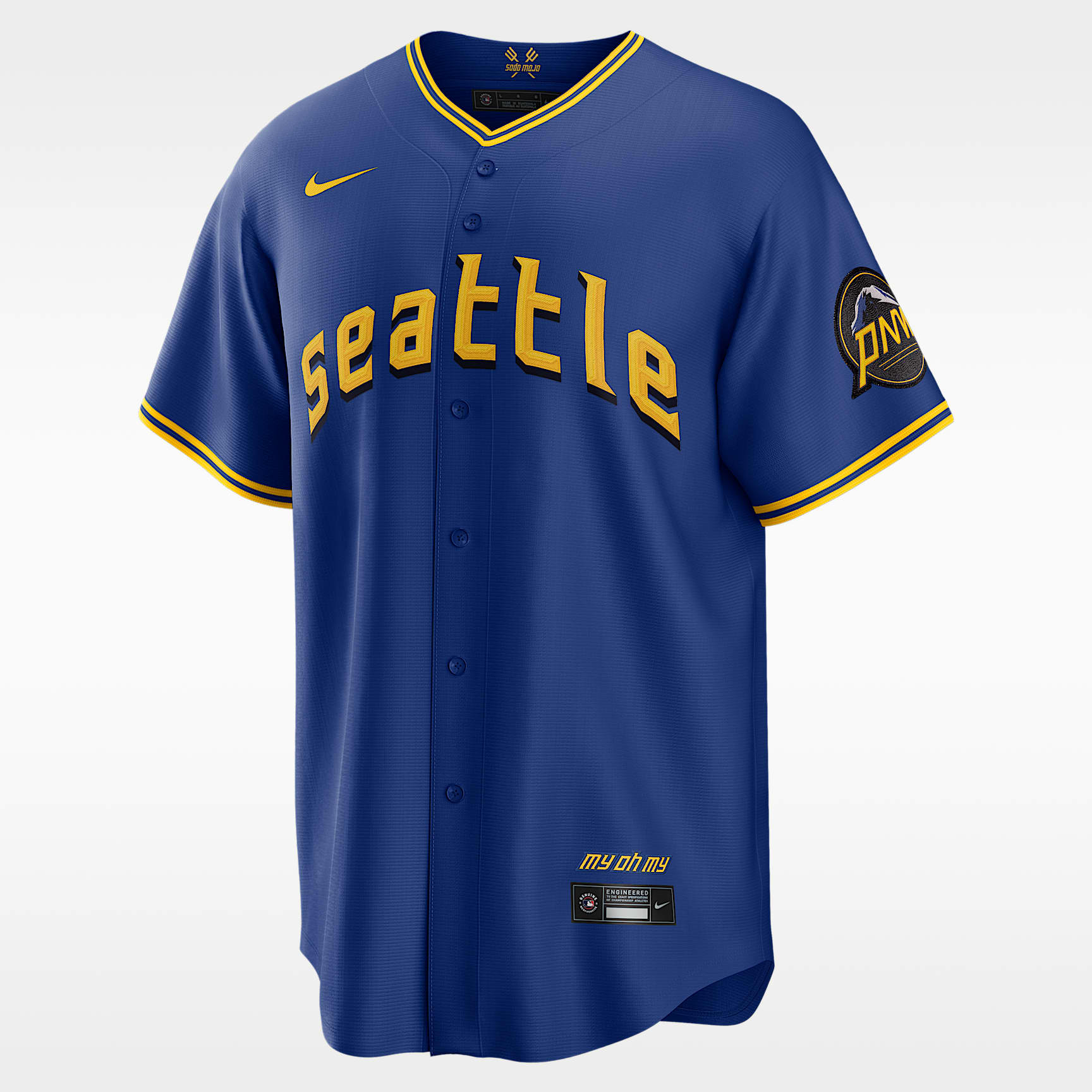 MLB Seattle Mariners City Connect Men's Replica Baseball Jersey
